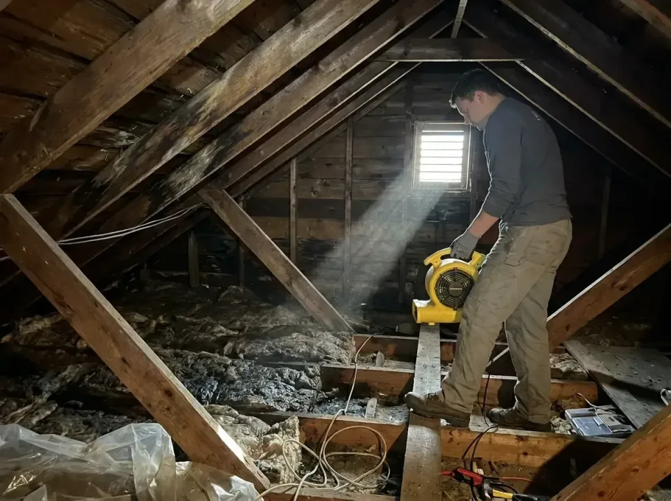 attic-water-damage-drying-proc-007 — frequently asked questions, Emergency Water Extraction & 24/7 Flood Response in Youngto…